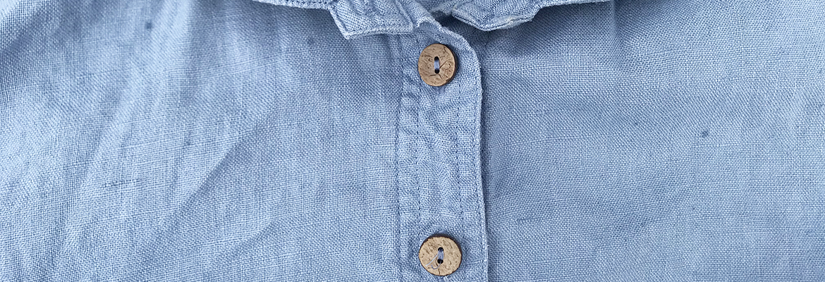 Old shirt with boring buttons