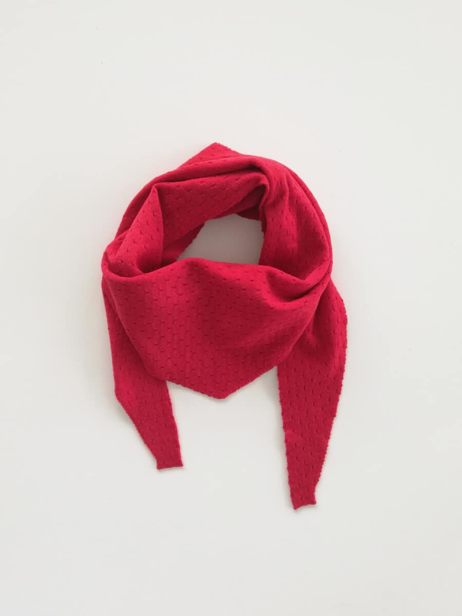 Mischoevous Cherry Red Scarf